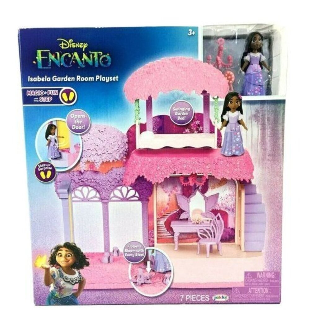 Disney Encanto Isabela Garden Room Playset And Isabella Figure 7 Pieces
